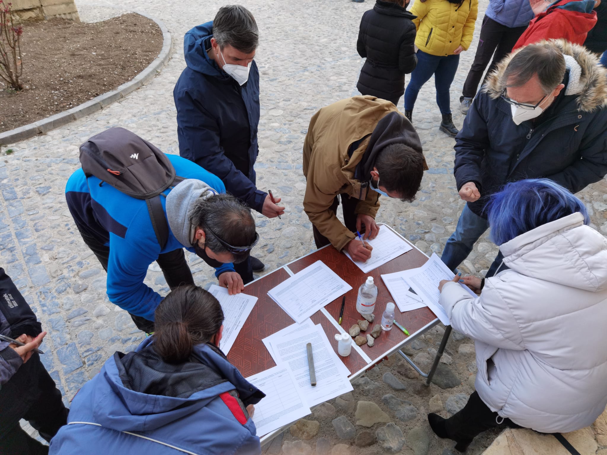 2021 Recogida de firmas EN fORTANETE para evitar la masificación de eólica de la provincia de teruel