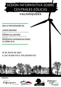 Charla centrales eólicas en Valjunquera