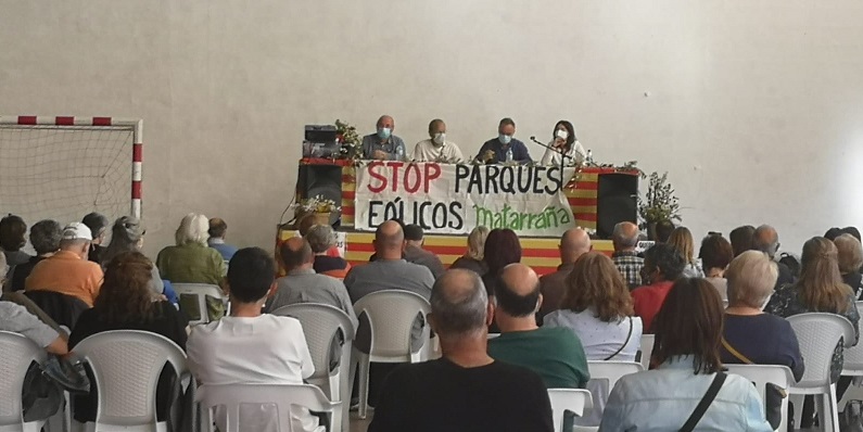 Audio de la charla sobre centrales eólicas en Valjunquera