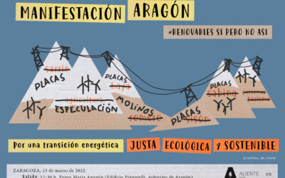 MANIFESTACIÓN ARAGÓN #RENOVABLES SÍ PERO NO ASÍ