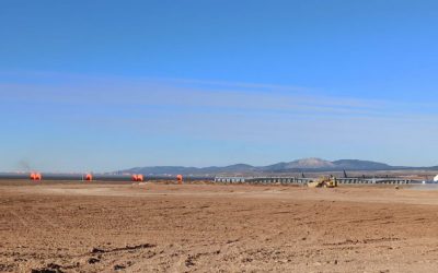 Paisajes de Teruel presenta denuncia por el almacenamiento irregular de aerogeneradores en el Aeropuerto de Teruel.