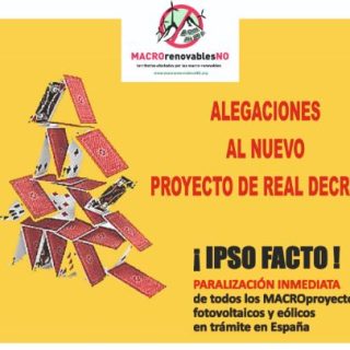 Alegaciones con medidas urgentes para reforzar el sistema eléctrico.