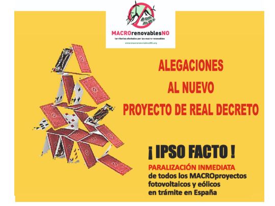 Alegaciones con medidas urgentes para reforzar el sistema eléctrico.