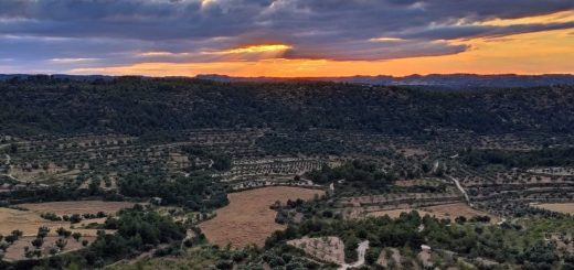 La Fresneda amenazada por el PE de Capital Energy. En el horizonte Valjunquera amenazada por Forestalia con el PE Menecio Autor Juanjo Pérez_PaisajesTeruel
