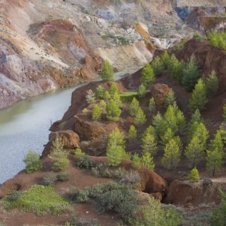 Sierra Menera. Vestigio de minas en Ojos Negros. Teruel. Foto de Uge Fuertes.