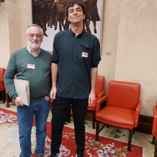 Javier Oquendo e Ivo Inigo en el Congreso de los diputados. Jornada contra la despoblación organizada por Sumar Jorge Pueyo