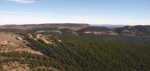 Paisajes del Maestrazgo. Vista aérea. Foto Paisajes de Teruel.