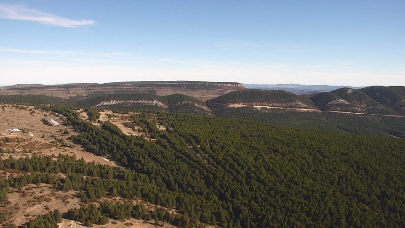 Paisajes del Maestrazgo. Vista aérea. Foto Paisajes de Teruel.